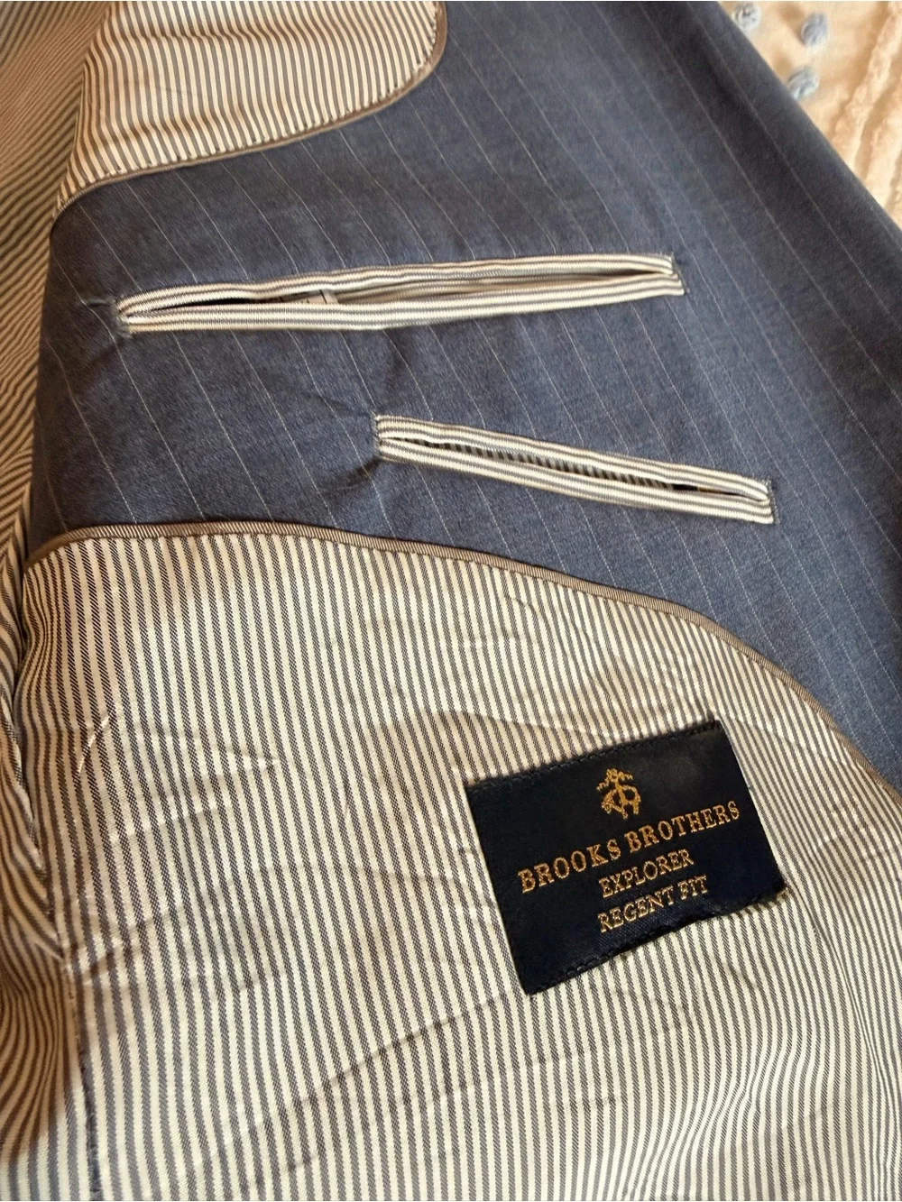 Brooks Brothers Blue Pinstripe Blazer